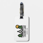 クレーターレイク国立公園 ラゲッジタグ (裏面縦)