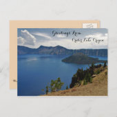 クレーター湖からの挨拶 ポストカード (正面/裏面)