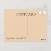 クレーター湖からの挨拶 ポストカード (裏面)