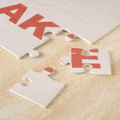 クレーター湖オレゴン州ヴィンテージ旅行ポスター ジグソーパズル (側面)