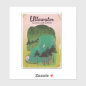 クレーター湖カナダ旅行ポスター シール (シート)