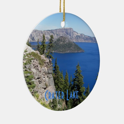 クレーター湖国立公園の写真 セラミックオーナメント (右)
