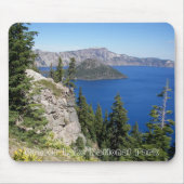 クレーター湖国立公園の写真 マウスパッド (正面)