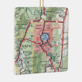 クレーター湖国立公園の地図 セラミックオーナメント (右)