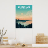 クレーター湖国立公園旅行ポスター ポスター (キッチン)