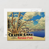 クレーター湖国立公園 ポストカード (正面/裏面)