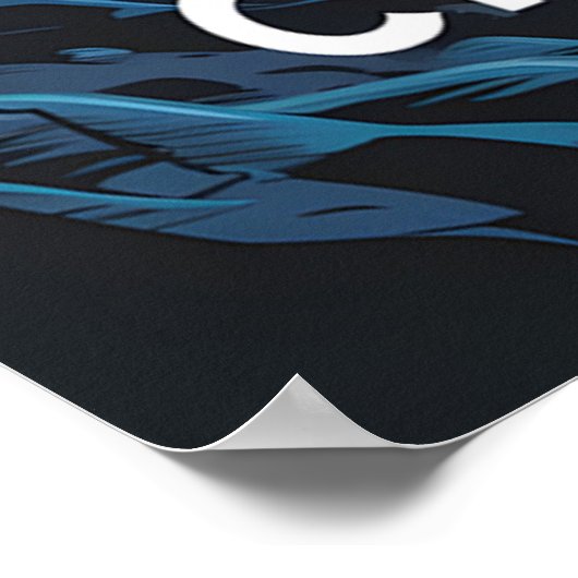 クレーター湖国立公園：青いオアシス ポスター (角)