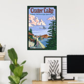 クレーター湖 – チャールズ・リンドバーグ飛行 – ポスター (ホームオフィス)