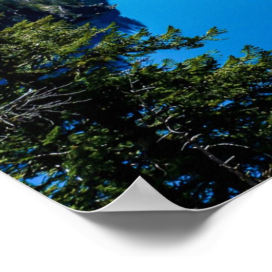 クレーター湖//信じられないほどの国立公園の景色 ポスター (角)