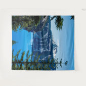 クレーター湖//信じられない国立公園の景色 タペストリー (正面(横))