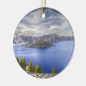 クレーター湖–277 セラミックオーナメント (左)