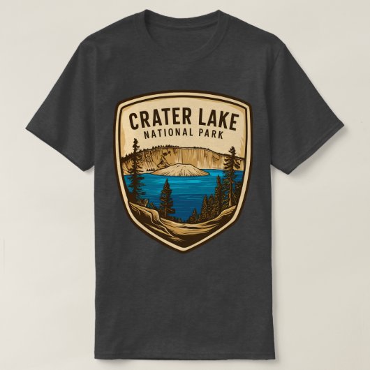 クレーター湖 Tシャツ (デザイン正面)