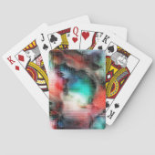 クレーター – スタイルの素朴な正方形モザイク効果の汚れ トランプ (裏面)