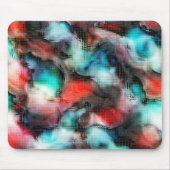 クレーター – スタイルの素朴な正方形モザイク効果の汚れ マウスパッド (正面)