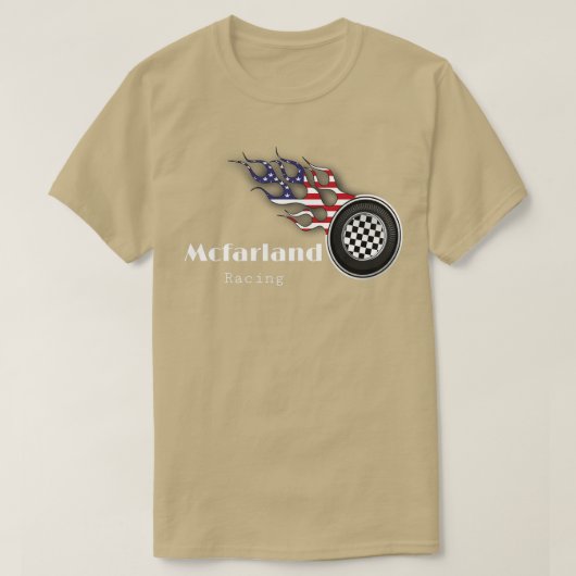 クレートス・マクファーランドレース Tシャツ (デザイン正面)