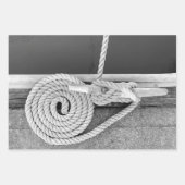 クレートヒッチマリタイム包装紙フラットシートセット ラッピングペーパーシート (正面2)