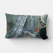 クレードルに寝るジャン・モネ by クロード・モネ ランバークッション (裏面)