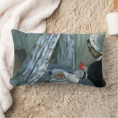 クレードルに寝るジャン・モネ by クロード・モネ ランバークッション (ブランケット)