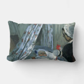 クレードルに寝るジャン・モネ by クロード・モネ ランバークッション (正面)