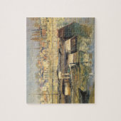 クレード・モネの「アニエールでのセーヌ川」 ジグソーパズル (縦)