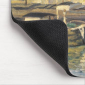 クレード・モネの「アニエールでのセーヌ川」 マウスパッド (コーナー)