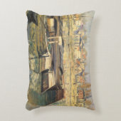 クレード・モネの「アニエール河畔」 アクセントクッション (正面(垂直))