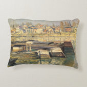 クレード・モネの「アニエール河畔」 アクセントクッション (裏面)