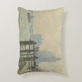 クレード・モネの「ウェストミンスター下のテムズ」 アクセントクッション (正面(垂直))