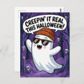 クレーピンよ実在このハロウィンおもしろい幽霊 ポストカード (正面/裏面)