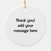 クレープのネバネバしたいちごのデザートチョコレートフランス語 セラミックオーナメント (裏面)