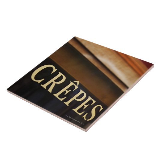 クレープの印、パリ タイル (側面)