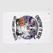 クレープイン牛のハロウィーン ゴルフタオル (横)