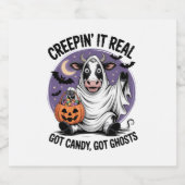 クレープイン牛のハロウィーン スパークリングワインラベル (シングルラベル)