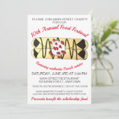 クレープパンケーキフランスフードフランスのフェスティバルクレープ 招待状 (スタンド正面)