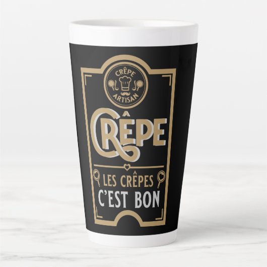 クレープフランスのス カフェラテマグ (正面)