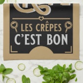 クレープフランスのス キッチンタオル (折り畳み)