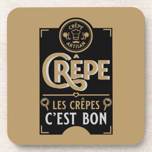 クレープフランスのス コースター (正面)