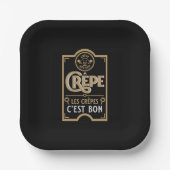 クレープフランスのス ペーパープレート (正面)