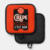 クレープフランスのス 鍋敷き (正面/裏面)