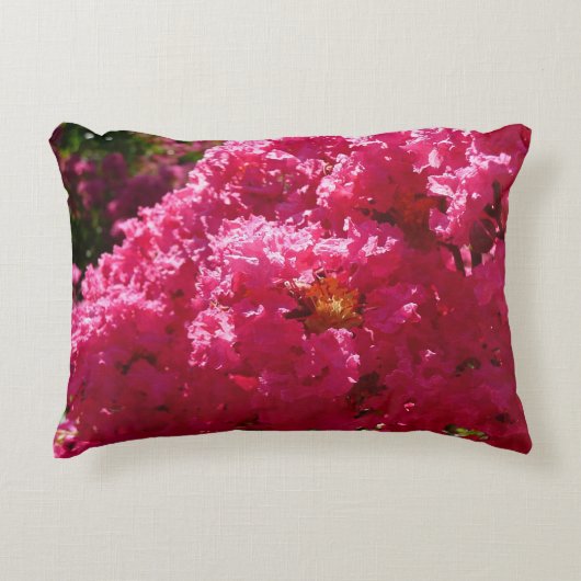 クレープマートルツリーマゼンタフローラ アクセントクッション (正面)