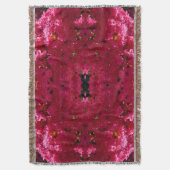 クレープマートルツリーマゼンタフローラ スローブランケット (正面縦)