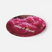 クレープマートルツリーマゼンタフローラ ペーパープレート (アングル)