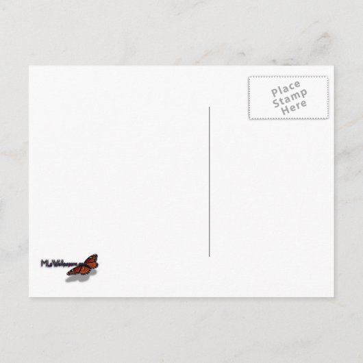 クレープマートルツリーマゼンタフローラ ポストカード (裏面)