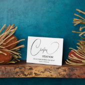 クレープ結婚駅標識 フォトプラーク (側面)