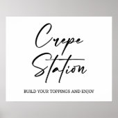 クレープ駅結婚の看板ポスター ポスター (正面)