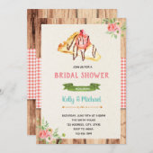 クレープ ブライダルシャワー 招待状 (正面/裏面)