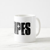 クレープ。マグに全部言わせなさい。 コーヒーマグカップ (正面右)