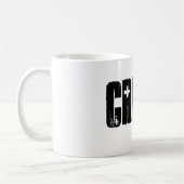 クレープ。マグに全部言わせなさい。 コーヒーマグカップ (左)