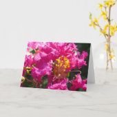 「クレープ·マートル1」 グリーティングカード (黄色い花)