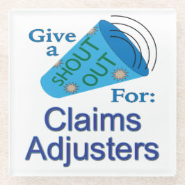 クレーム調整者に声を出す ガラスコースター